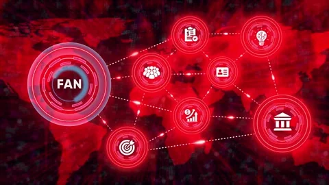 Financial analysis network connecting globally for business solution footage Stock Footage 327761925