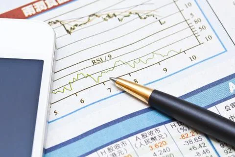 Financial analysis Stock Photos