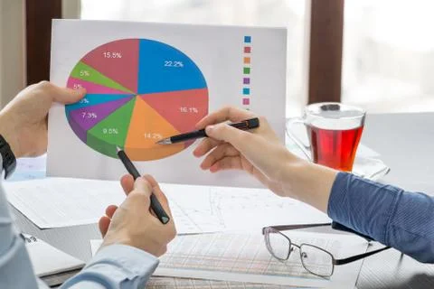 Financial analysis Stock Photos