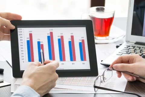 Financial analysis Stock Photos