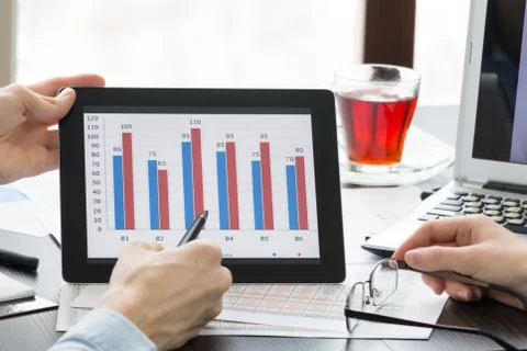 Financial analysis Stock Photos