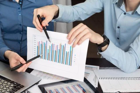 Financial analysis Stock Photos