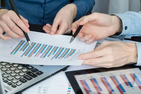 Financial analysis Stock Photos