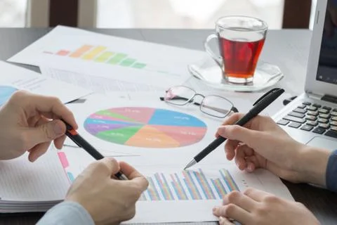 Financial analysis Stock Photos