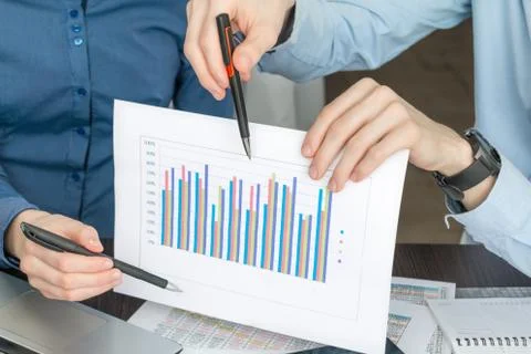 Financial analysis Stock Photos