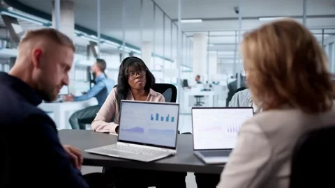 Financial Analyst Dashboard: Analytics Notebook Stock Footage 321551278