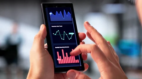 Financial Analyst Reviewing Data Analytics Stock Footage 328394773