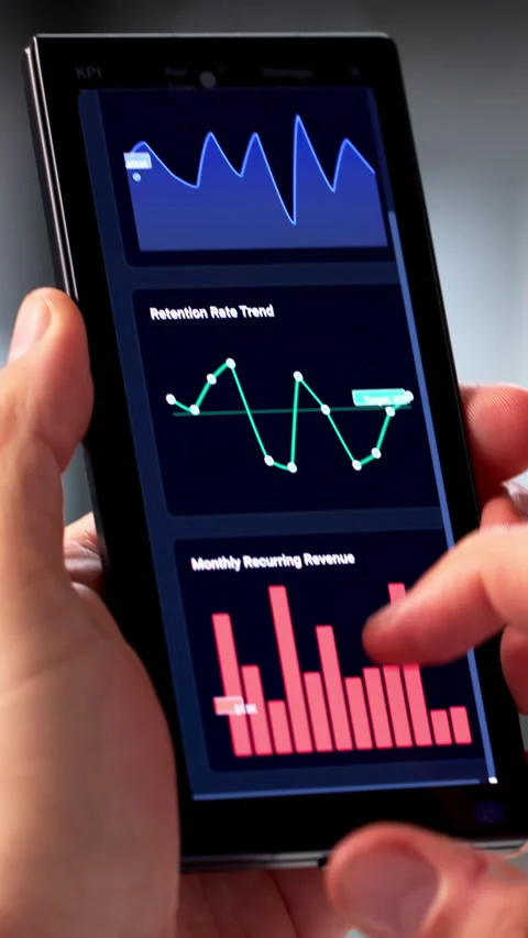 Financial Analyst Reviewing Data Analytics Stock Footage 328395722