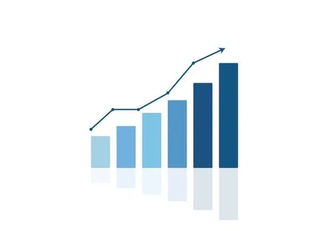 Financial Analytics and Performance Increase Concept 库存插图