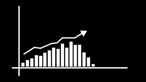 Financial Analytics Bar Chart Animation for Corporate Business Reports Stock Footage 337011567
