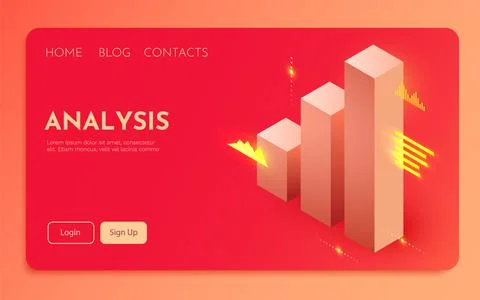 Financial analytics concept. Candlestick chart trading. Business application 스톡 일러스트