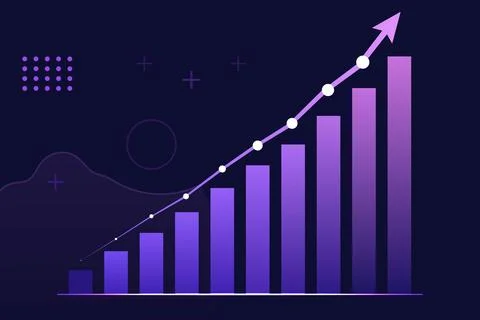 Financial Analytics Dashboard Illustrazione stock