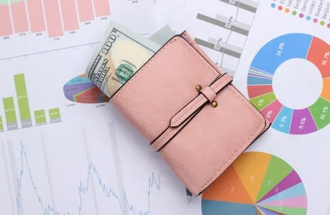 Financial analytics Stockfoto's