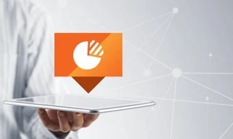 Financial application icon Stock Photos