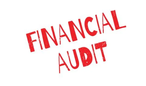 Financial Audit rubber stamp Stock Illustration