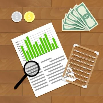 Financial audit vector Stock Illustration