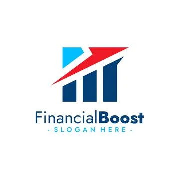 Financial Boost Logo Vector. Progress Concept Logo. Vector Illustration Stock Illustration