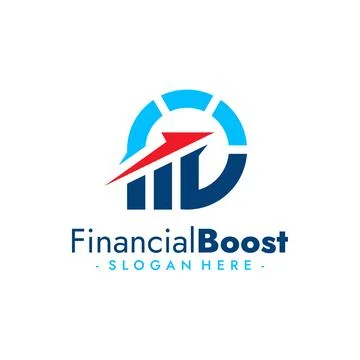 Financial Boost Logo Vector. Progress Concept Logo. Vector Illustration Stock Illustration