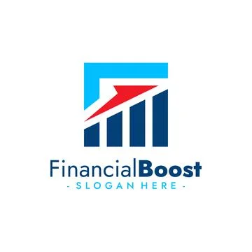 Financial Boost Logo Vector. Progress Concept Logo. Vector Illustration Stock Illustration