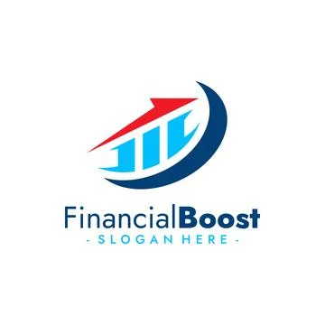 Financial Boost Logo Vector. Progress Concept Logo. Vector Illustration Stock Illustration