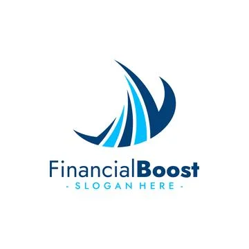 Financial Boost Logo Vector. Progress Concept Logo. Vector Illustration Stock Illustration