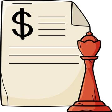 Financial business plan strategy document illustration vector 库存插图
