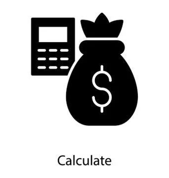 Financial Calculation Vector Illustrazione stock