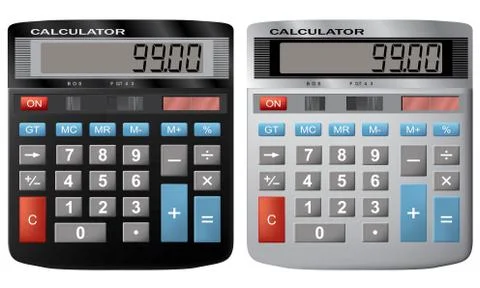 The financial calculator. Stock Illustration