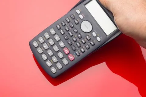 Financial calculator to make complex calculations Stock Photos