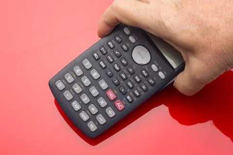 Financial calculator to make complex calculations Stock Photos