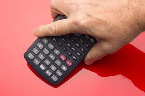 Financial calculator to make complex calculations Stock Photos