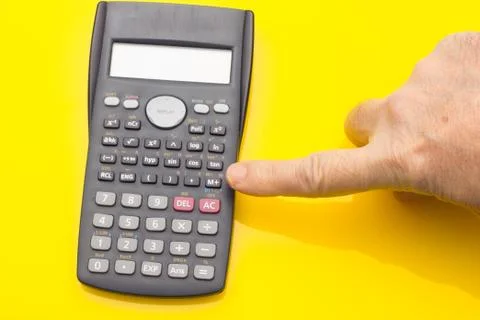 Financial calculator to make complex calculations Stock Photos