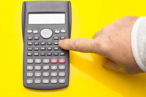 Financial calculator to make complex calculations Stock Photos