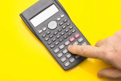 Financial calculator to make complex calculations Stock Photos