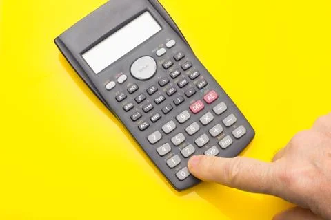 Financial calculator to make complex calculations Stock Photos