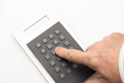 Financial calculator to make complex calculations Stock Photos