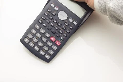 Financial calculator to make complex calculations Stock Photos