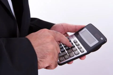 Financial callculating concept Stock Photos