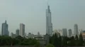 Financial Center Zifeng Tower Nanjing Skyline Establishing Shot Day China City HD Footage