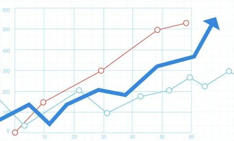 Financial chart 2 Illustrazione stock