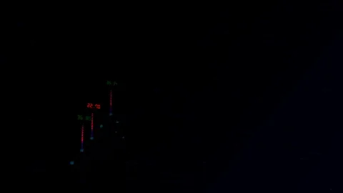 Financial chart and data showing profits in dark green color and loss in dark Stock Footage 124315000