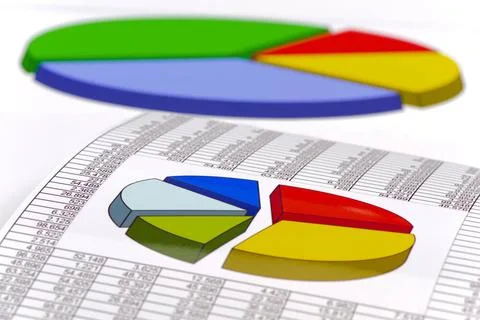 Financial chart and data of stock market financial chart and data of stock... Stock-Fotos