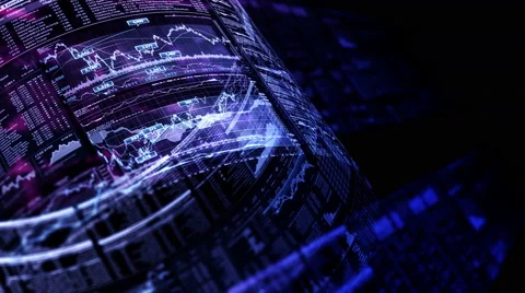 Financial chart background, LOOP. 4k, Ultra HD, Full HD versions. Видео 61266129