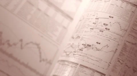 Financial chart background in sepia, LOOP, 4k - Ultra HD. Stock Footage 61178696