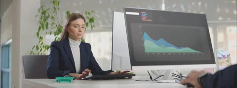 Financial Chart Graph Stock Footage 150582963