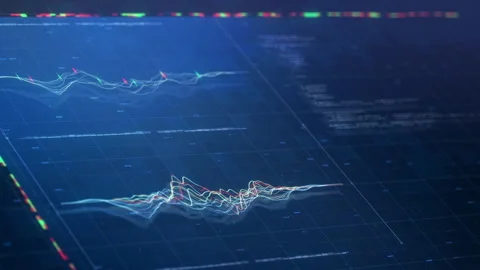 Financial Chart Graph Motion On Modern Stock Video Pond