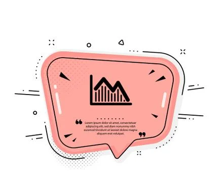 Financial chart icon. Finance graph. Vector Stock Illustration