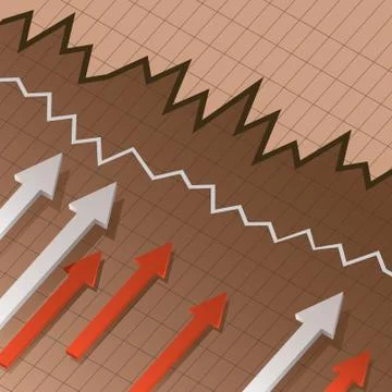 Financial chart Stock-Illustration