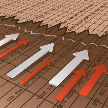 Financial chart Stock Illustration