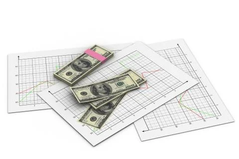 Financial chart Stock Illustration
